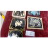 Image 3 : Vintage Butterfly Wing Art and Decorative Floral Plaques, Framed Silhouette Scenes and More