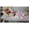 Image 1 : Crochet and Cotton Lanas Stop and Eaton Perle Cotton Yarn Skeins in Pink, White