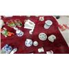 Image 3 : Collection of Miniature Porcelain Thimbles, Delft Clogs, Figurines, Teacups, Trinkets, and More