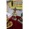 Image 3 : Collection of Six Hummel-Style Hand-Painted Chalkware Children Figurines with Animals