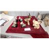 Image 1 : Collection of Ceramic Fawn Figurines and Bookends