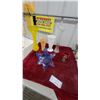 Image 1 : Art Glass Lot: Yellow Swirl Vase, Hobnail Milk Glass, Star Dish, Shriners Goblet and More