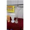 Image 3 : Art Glass Lot: Yellow Swirl Vase, Hobnail Milk Glass, Star Dish, Shriners Goblet and More