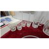 Image 3 : Mid-Century Frosted Wheat Pattern Glassware Set, Pitcher, Tumblers, Mixing Bowls and More
