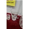 Image 4 : Mid-Century Frosted Wheat Pattern Glassware Set, Pitcher, Tumblers, Mixing Bowls and More