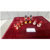 Image 1 : Collection of Antique Black Americana Painted Ceramic Caricature Figurine Salt and Peppers
