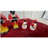 Image 4 : Collection of Antique Black Americana Painted Ceramic Caricature Figurine Salt and Peppers
