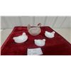 Image 1 : Vintage Milk Glass and Clear Hen on Nest Covered Dishes