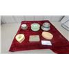 Image 1 : Vintage Vanity Collection: Floral Trinket Boxes, Frosted Glass Powder Jars and More