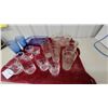 Image 6 : Assorted Glassware Including Cobalt Blue Tumblers, cookwareRefrigerator Dish, Cake Stand and More