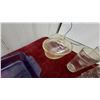 Image 7 : Assorted Glassware Including Cobalt Blue Tumblers, cookwareRefrigerator Dish, Cake Stand and More