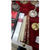 Image 10 : Assorted Brass and Silver-Tone Candlesticks, Candelabra, and Safeway Dripless Candles and More