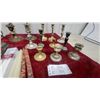 Image 6 : Assorted Brass and Silver-Tone Candlesticks, Candelabra, and Safeway Dripless Candles and More
