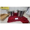 Image 1 : 2x Stainless Steel Pots with Lids