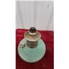 Image 2 : Vintage Aladdin Jadeite Green Glass Oil Lamp Font with Burner