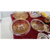 Image 2 : Depression Glass Lot: Jeannette Swirl Yellow Bowls, Federal Mayfair Pink Plates and More