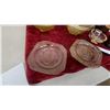 Image 4 : Depression Glass Lot: Jeannette Swirl Yellow Bowls, Federal Mayfair Pink Plates and More