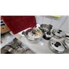 Image 6 : Stainless Steel Cookware Set with Pots, Pans, and Lids