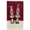 Image 1 : Pair of Antique Kerosene Parlor Lamps With Defiance and White Flame Burners, Late 19th Century