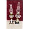 Image 2 : Pair of Antique Kerosene Parlor Lamps With Defiance and White Flame Burners, Late 19th Century