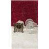 Image 8 : Two Antique Victorian Oil Lamps with Frosted Font, Cast Metal Base, and Clear Glass Goblet Base