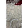 Image 12 : Assorted Cut/Crystal Glass Serving Dishes, Platters, Stemware, Star of David Pattern and More