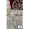 Image 3 : Assorted Cut/Crystal Glass Serving Dishes, Platters, Stemware, Star of David Pattern and More