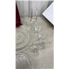 Image 6 : Assorted Cut/Crystal Glass Serving Dishes, Platters, Stemware, Star of David Pattern and More