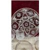 Image 9 : Assorted Cut/Crystal Glass Serving Dishes, Platters, Stemware, Star of David Pattern and More