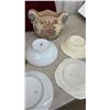 Image 10 : Vintage Assorted China Lot: Souvenir Plate, Platter, Seagram's VO Pitcher, Bowls, and More