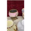 Image 11 : Vintage Assorted China Lot: Souvenir Plate, Platter, Seagram's VO Pitcher, Bowls, and More