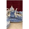 Image 12 : Royal Essex Ironstone "Shakespeares Country" Blue and White Dinnerware Set