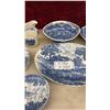 Image 4 : Royal Essex Ironstone "Shakespeares Country" Blue and White Dinnerware Set