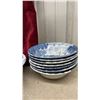 Image 8 : Royal Essex Ironstone "Shakespeares Country" Blue and White Dinnerware Set