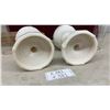 Image 9 : Pair of Antique Aladdin Lincoln Drape Kerosene Lamps, White Milk Glass, Lox-On Chimney
