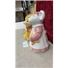 Image 6 : Two Vintage Ceramic Figural Cookie Jars, Yellow Pig and Mouse