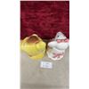 Image 8 : Two Vintage Ceramic Figural Cookie Jars, Yellow Pig and Mouse