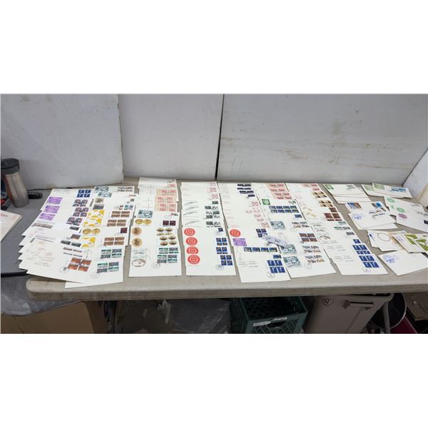 Large Collection of Canada Post Office First Day Covers, Late 1970s to Early 1980s