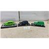 Image 1 : Three 1:18 Scale Die-Cast Ford Sedan Delivery Models, 1940 and 1937, with Display Cases