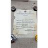 Image 3 : Vintage Maple Leaf Anti-Freeze Chart, 32 x 14", Alco-Meter Banner 12 x 36" and Letter