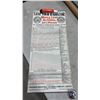 Image 4 : Vintage Maple Leaf Anti-Freeze Chart, 32 x 14", Alco-Meter Banner 12 x 36" and Letter