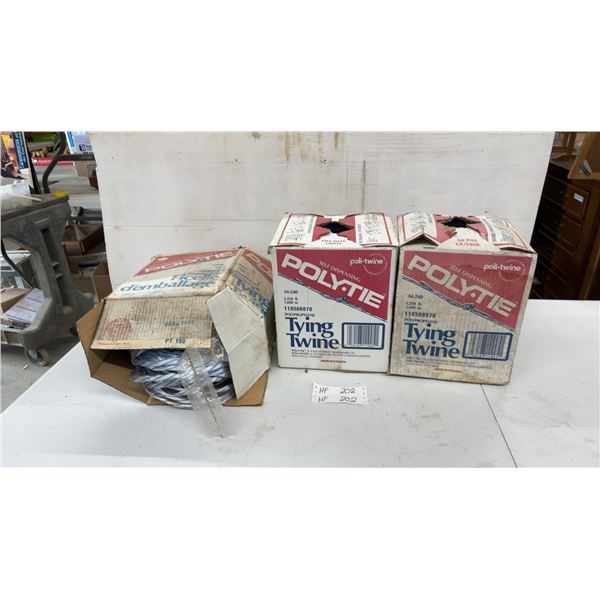 3 Partial Boxes of Poly-Tie Self-Dispensing Polypropylene Tying Twine, M-240
