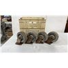 Image 1 : 4 Heavy Duty Casters in a Pepsi Crate