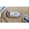 Image 5 : Moen Ceramic Toilet Tank Lid with Dual-Flush Button, Flush Valve, Water Lines 1/2" Multiple Pieces