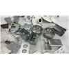 Image 6 : Assortment of Electrical Switches, Outlets, Wall Plates, Junction Boxes, Honeywell Thermostat