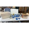 Image 1 : Player's Navy Cut Tobacco Tins With Blue Lids, Vintage Tin Canisters, Roofing Nails, Tote and More