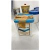 Image 4 : Player's Navy Cut Tobacco Tins With Blue Lids, Vintage Tin Canisters, Roofing Nails, Tote and More