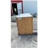 Image 2 : Handmade White Plywood Four-Door Storage Cabinet, 22 x 57 x 20" Look