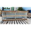 Image 3 : Handmade White Plywood Four-Door Storage Cabinet, 22 x 57 x 20" Look