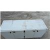 Image 5 : Handmade White Plywood Four-Door Storage Cabinet, 22 x 57 x 20" Look